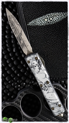 X-70 D/E Geisha 2 Gray Koi Blade & Gold Hardware