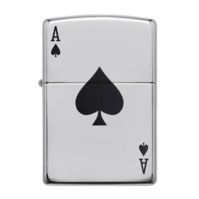 Zippo Lighter 24011 Lucky Ace (High Polish)