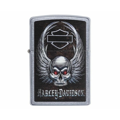 Zippo Lighter 29558 Harley Davidson Skull