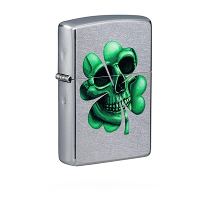 Zippo Lighter 49260 Lucky Skull Design