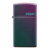 Zippo Lighter Slim 49267ZL Iridescent Zippo With Logo