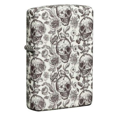 Zippo Lighter 49458 Skeleton Glow In The Dark