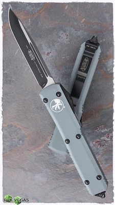 Microtech Ultratech S/E 121-1GY Gray Handle Black Blade