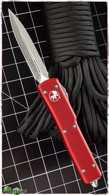 Microtech UTX-70 D/E 147-4RD Satin Blade RED Handle