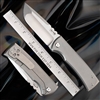 Chaves Knives Ultramar 229 Redencion KickStop Drop Point, Titanium, Belt Finish M390