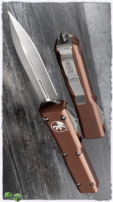 Microtech Ultratech D/E 122-4TA Satin Blade Tan Handle