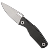 Real Steel Knives Terra Folding Knife 3.58" 14C28N Satin Drop Blade, Carbon Fiber Handles