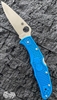 Spyderco Endura 4, Flat Ground VG-10, Blue FRN