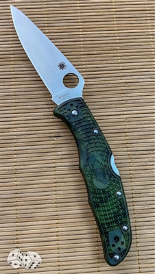 Spyderco Endura 4, Zome Green FRN, Satin VG10