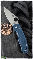 Spyderco Para 3 Lightweight Compression Lock Knife, Blue FRN, 3" Satin SPY27