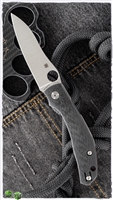 Spyderco Phillips Kapara Compression Lock, Carbon Fiber Scales, 3.5" Satin CPM-S30V