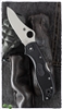 Spyderco Stretch 2 Lightweight Folding Knife 3.45" VG10 Satin Plain Blade, Black FRN Handles - C90PBK2