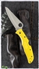 Spyderco Pacific Salt 2 Lockback Knife Yellow FRN