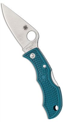 Spyderco Ladybug 3 Blue FRN, 1.938" K390 Plain Blade