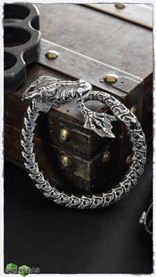 Streltsov Custom Titanium Dragon Bracelet Raw Titanium