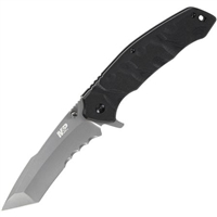 Smith & Wesson Military & Police 1147103  Special Ops Linerlock Assisted Open Partial Serrated Tanto