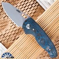 TRM Holey-Nerd Stonewash Magnacut Blade, Electric Blue Camo Carbon 3D Scales