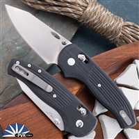 TRM Shadow River-Lok Stonewash 20CV, Jet Black G10 Scales