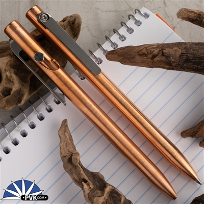 Tactile Turn Slim Bolt Action Pen, Short Titanium