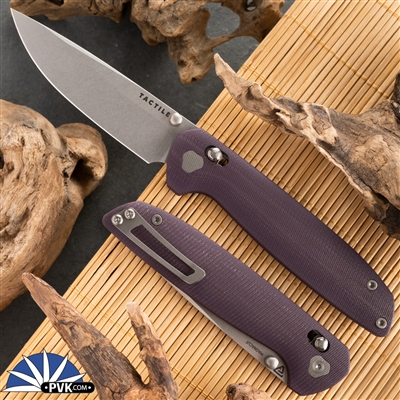 Tactile Knife Co. Maverick MagnaCut Crossbar Lock Purple G-10