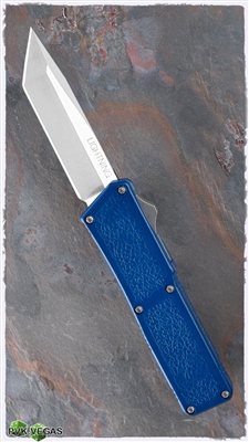 Taiwan Lightning Blue Handle Silver Tanto Plain