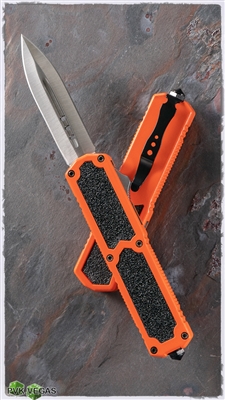 Titan D/A OTF Automatic Knife Orange Silver Blade