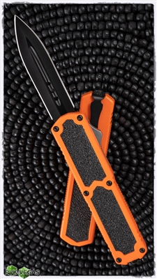 Titan D/A OTF Auto Orange Handle Black Double Edge Plain