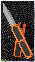 Titan D/A OTF Automatic Knife Orange Silver Tanto Blade
