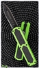 Titan D/A OTF Auto Toxic Green Black Dagger Blade Serrated