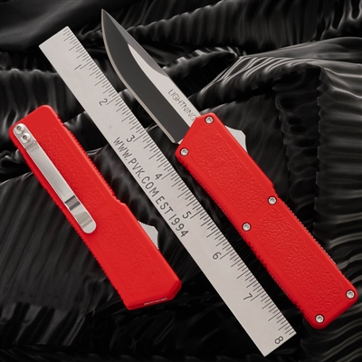 Taiwan Lightning Red Handle Two-Tone Single Edge