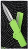 Taiwan Lightning Toxic Green Handle Silver Double Edge Plain