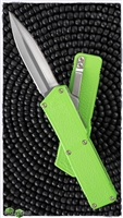 Taiwan Lightning Toxic Green Handle Silver Double Edge Blade