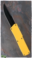 Taiwan Lightning Yellow Handle Solid Black Single Edge Blade