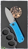 WE Knife Co. Banter Liner Lock Knife, Blue G-10 Scales, 2.9" BB/SW CPM-S35VN