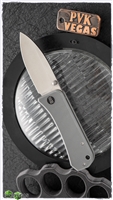 WE Knife Co. Banter Liner Lock Knife, Gray G-10 Scales, 2.9" Satin CPM-S35VN