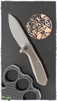 WE Knife Co. Mote Frame Lock, Bronze Titanium Scales, 2.6" BB&SW CPM-S35VN