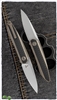 WE Knife Co. Black Void Opus Stonewash Finish CPM20CV CF Inlay Bronze Titanium 2010A