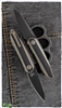 WE Knife Co. Black Void Opus Black Stonewashed CPM20CV Black G10 Inlay Bronze Titanium 2010C
