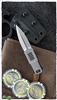 WE Knife Co. OSS Dagger Fixed Blade Dagger, Black G-10,  Stonewashed 2" CPM-20CV