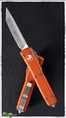 Microtech Ultratech T/E 123-4OR Satin Blade Orange Handle
