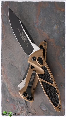 Microtech SOCOM Elite Auto S/E 160A-1TA Black Blade Tan Handle