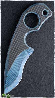 Warren Thomas X Strider Knives SLCC Custom Blue Carbon Fiber #1