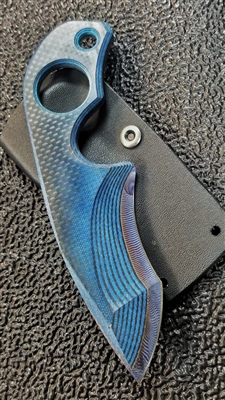 Warren Thomas X Strider Knives SLCC Custom Blue Carbon Fiber #1