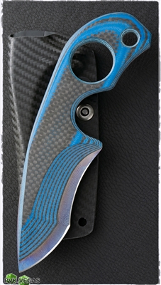 Warren Thomas X Strider Knives SLCC Custom Blue Carbon Fiber #1