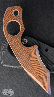 Warren Thomas Strider Knives SLCC Custom Orange Carbon Fiber #1