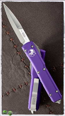 Microtech Ultratech Bayonet 120-4PU Satin Blade Purple Handle