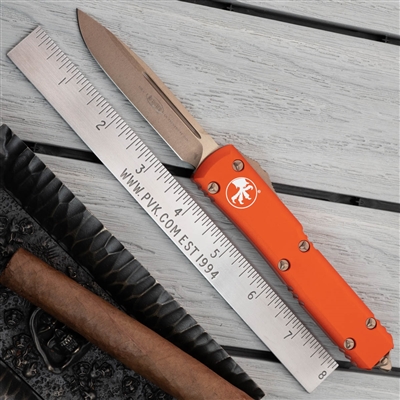 Microtech Ultratech S/E 121-13OR Bronze Blade Orange Handle