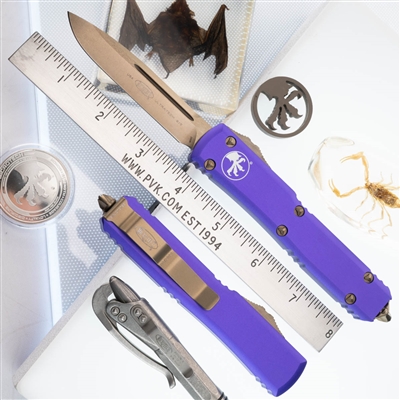 Microtech Ultratech S/E 121-13PU Bronze Blade, Purple Handle