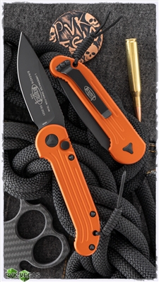 Microtech LUDT 135-1OR Black Blade Orange Handle