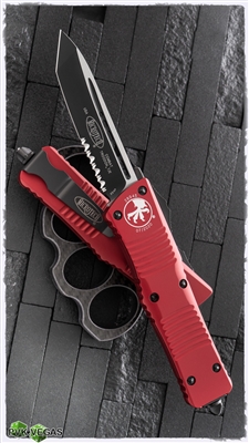 Microtech Combat Troodon T/E 144-2RD Black Blade Red Handle